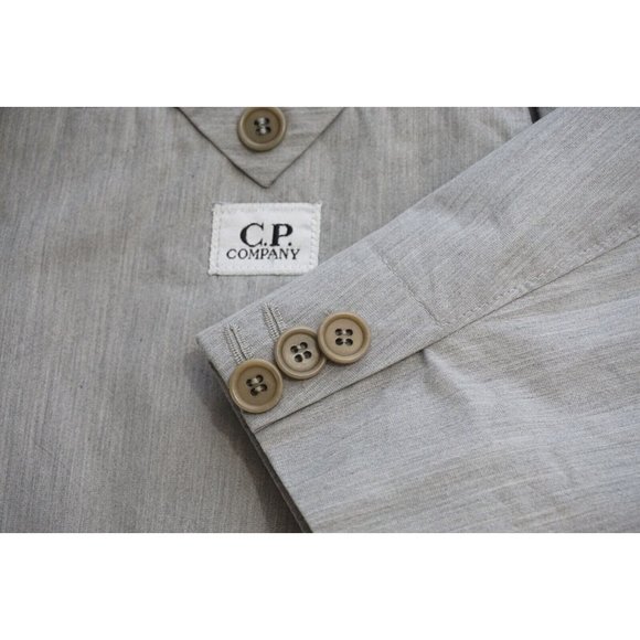 C.P. Company Other - C.P. Company Light Gray Cotton Blend Sport Coat Jacket Sz 54 EU 44US